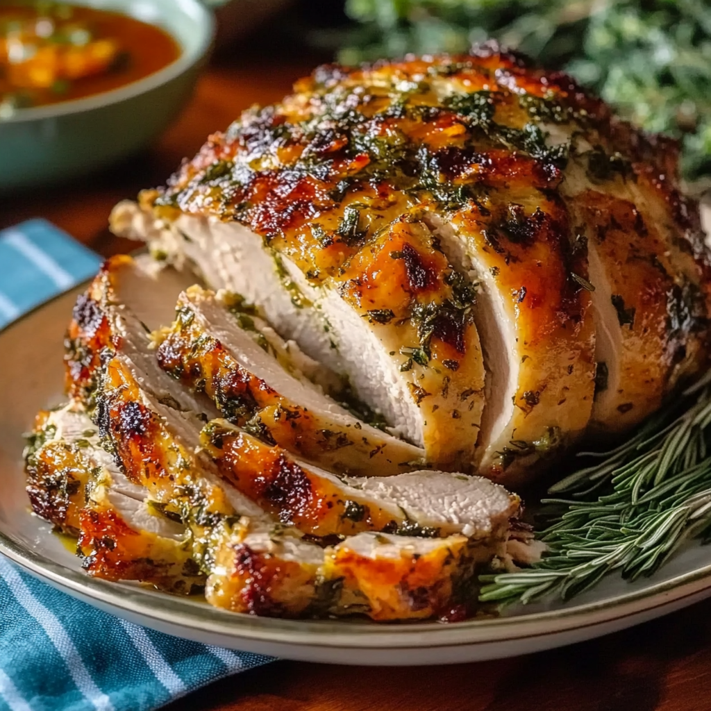 Recipe preparation for Thanksgiving Roast Turkey