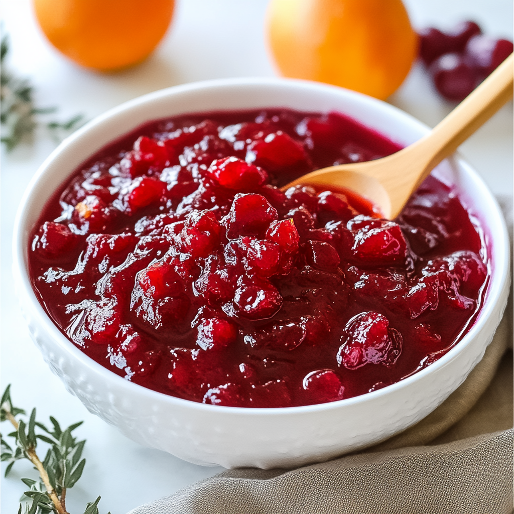 Recipe preparation for Thanksgiving Cranberry Sauce