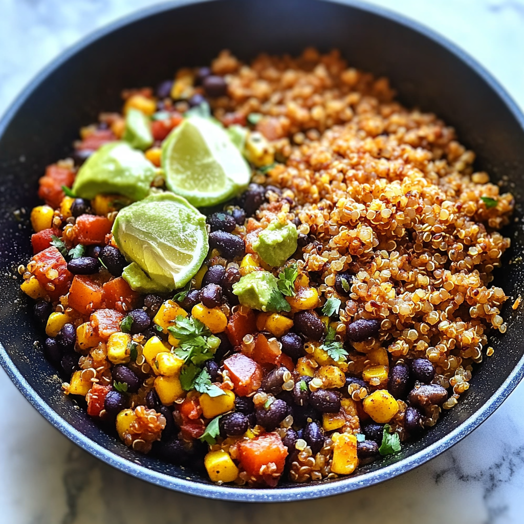 Recipe preparation for One Pan Mexican Quinoa