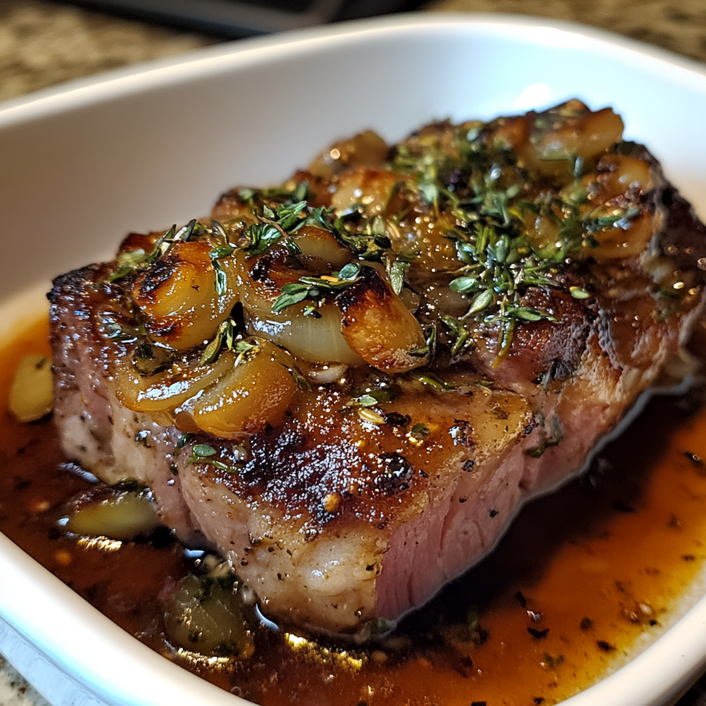 Recipe preparation for Garlic Onion Braised Pork
