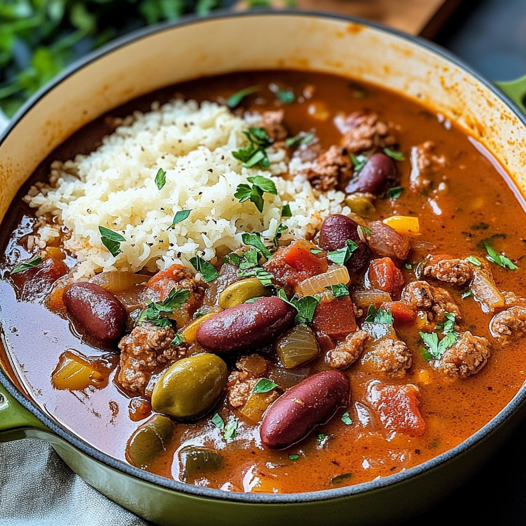 Recipe preparation for Classic Creole Comfort Food