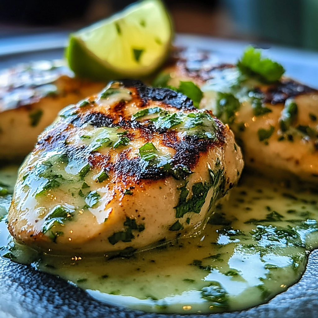 Recipe preparation for Grilled Salsa Verde Chicken