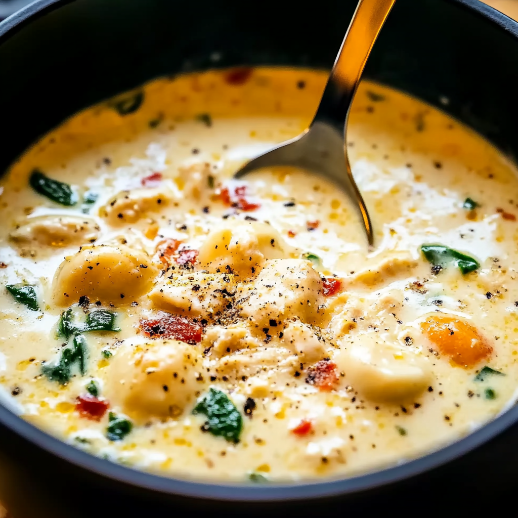 Recipe preparation for Marry Me Chicken Soup