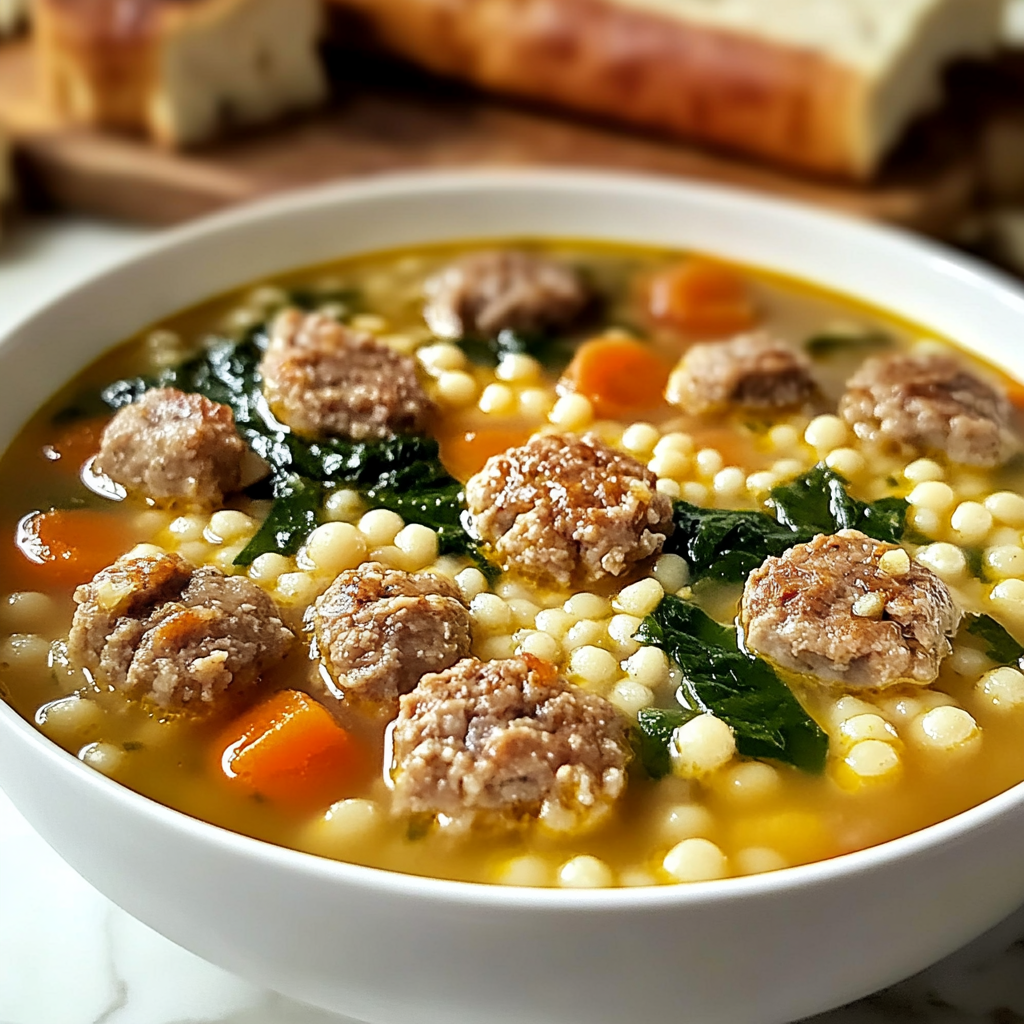Recipe preparation for Italian Wedding Soup