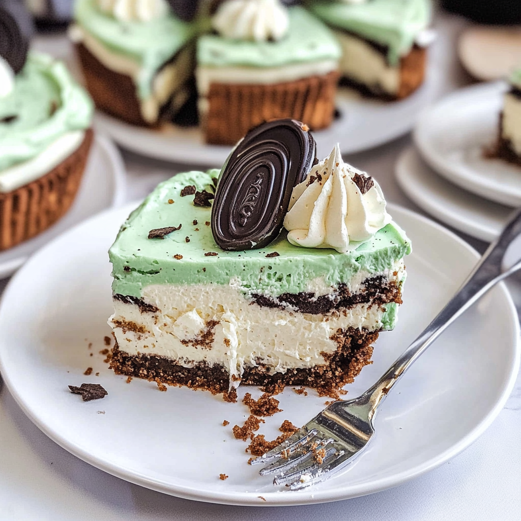 Recipe preparation for Grasshopper Pie
