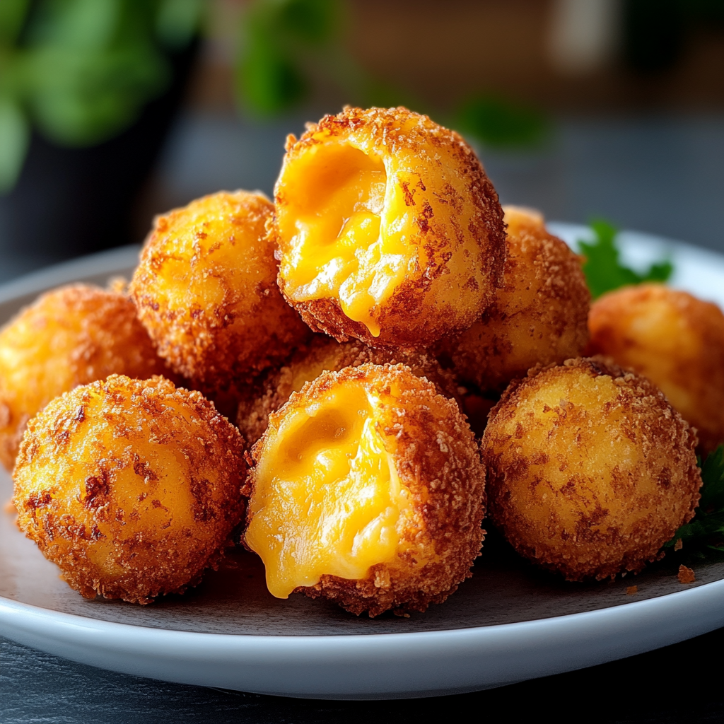 Recipe preparation for Crispy Fried Cheese Balls