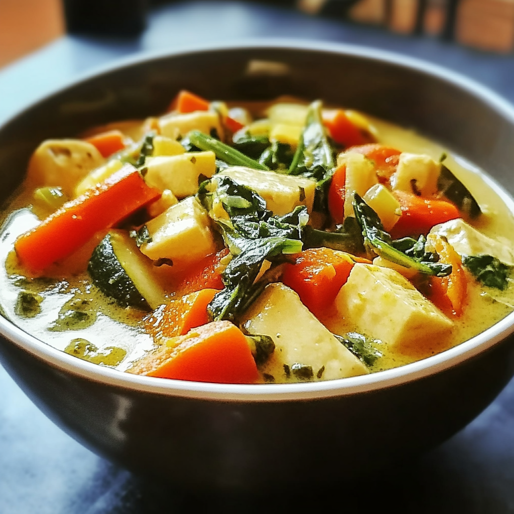 Recipe preparation for Vegetable Coconut Stew
