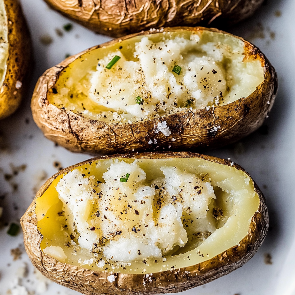 Recipe preparation for Baked Potatoes in the oven