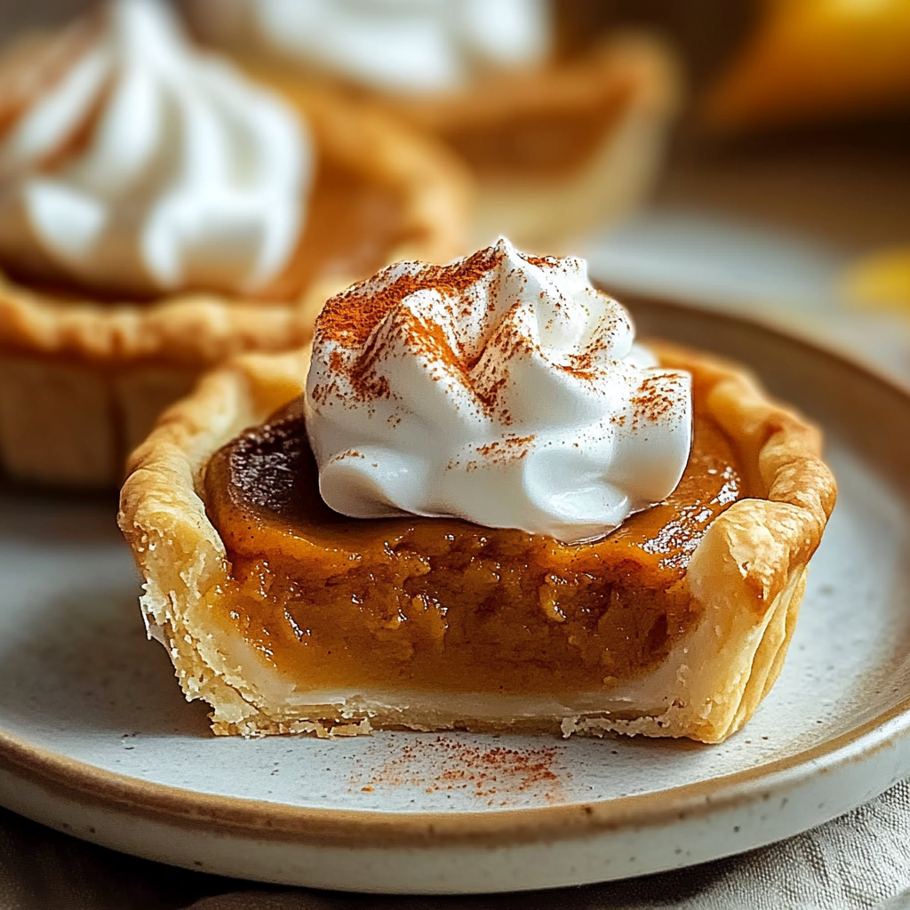 Recipe preparation for Sweet Mini Pumpkin Pies