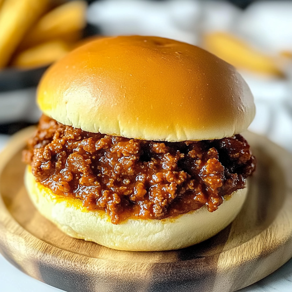 Recipe preparation for Halal Sloppy Joe Sandwiches