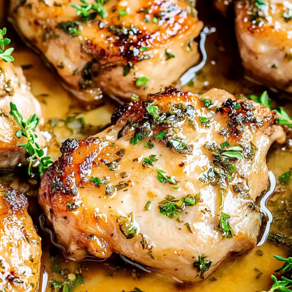 Recipe preparation for Spring Garlic Herb Chicken
