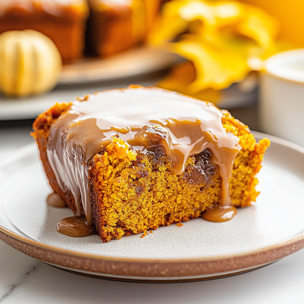 Recipe preparation for Pumpkin Honeybun Cake