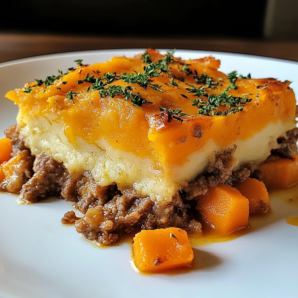 Recipe preparation for Sweet Potato Shepherd’s Pie