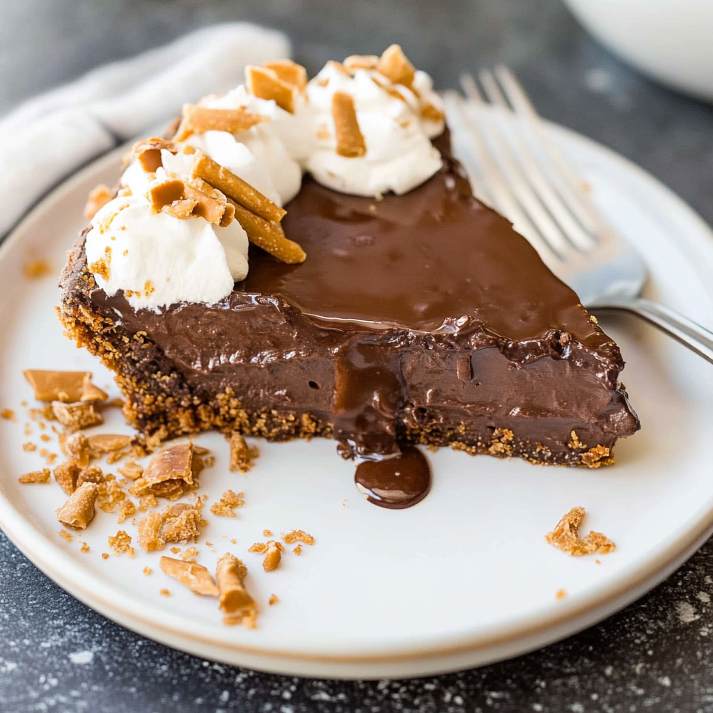 Recipe preparation for Vegan Chocolate Pie