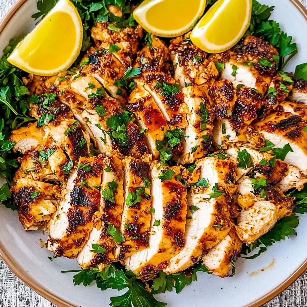 Recipe preparation for Oven Roasted Chicken Shawarma