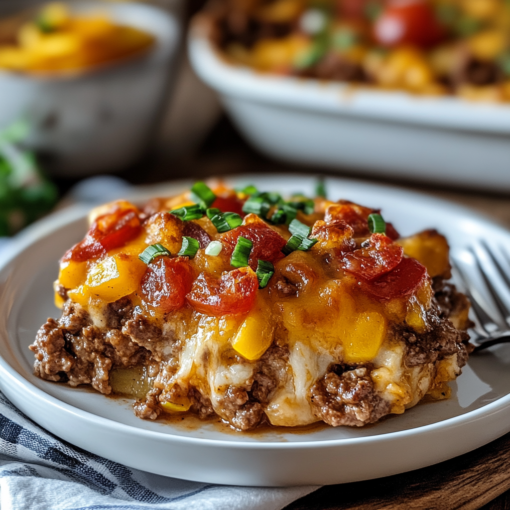 Recipe preparation for Hamburger Supreme Casserole