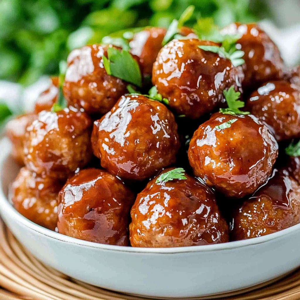 Recipe preparation for Honey BBQ Crockpot Meatballs