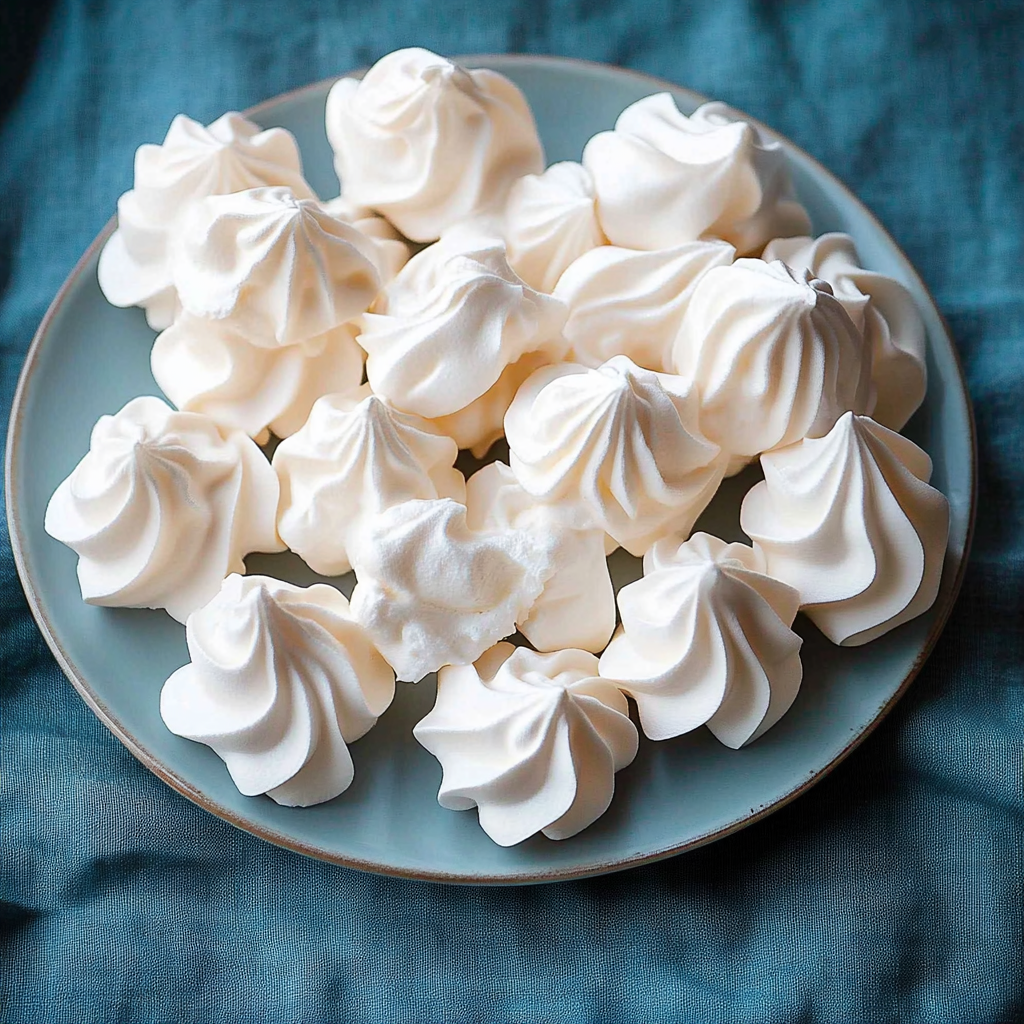 Recipe preparation for Easy Meringue Cookies