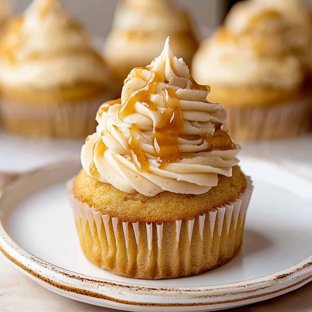 Recipe preparation for Brown Sugar Butterscotch Cupcakes