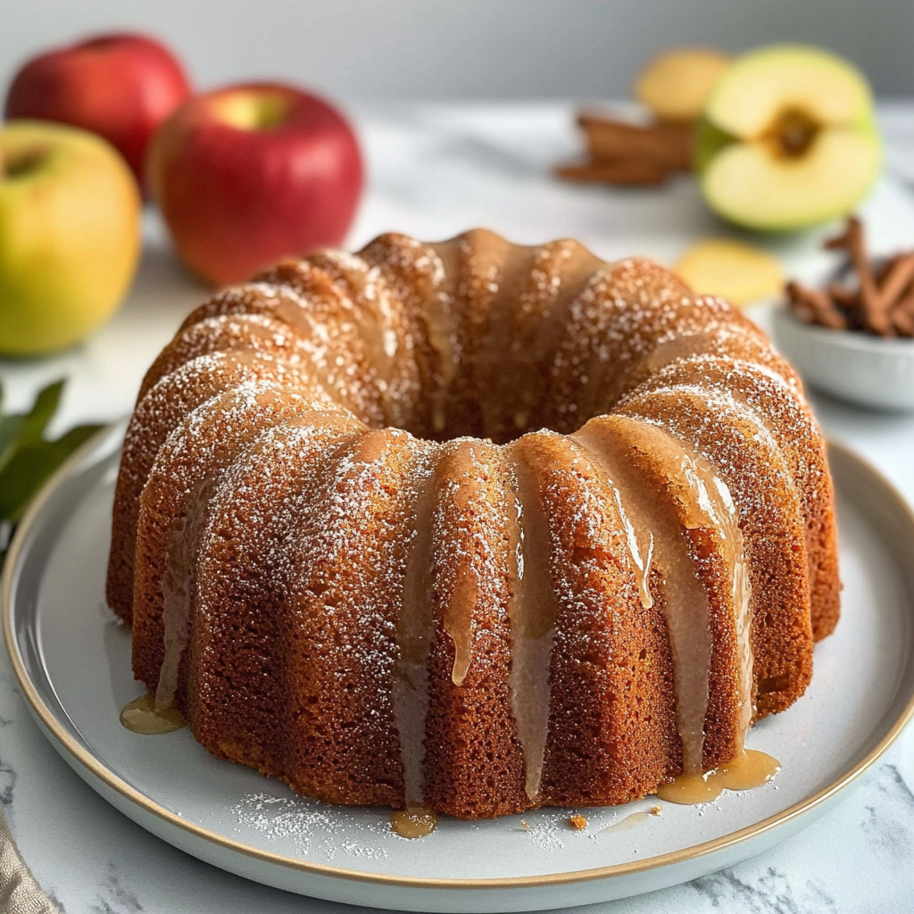 Recipe preparation for Apple Cider Bundt Cake