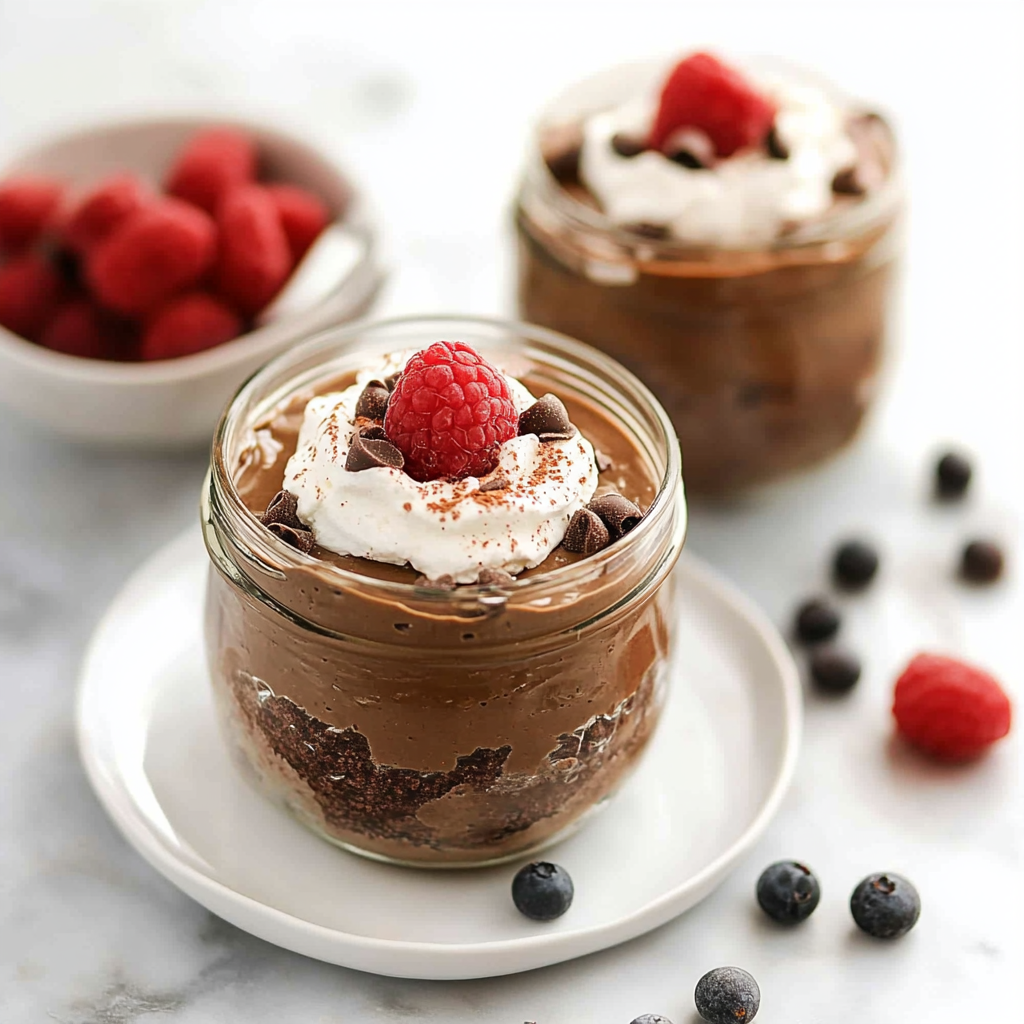 Recipe preparation for Vegan avocado-chocolate mousse