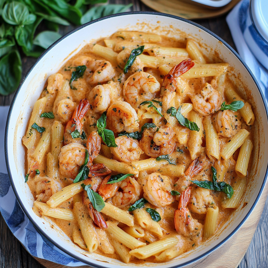 Recipe preparation for Marry Me Shrimp Pasta