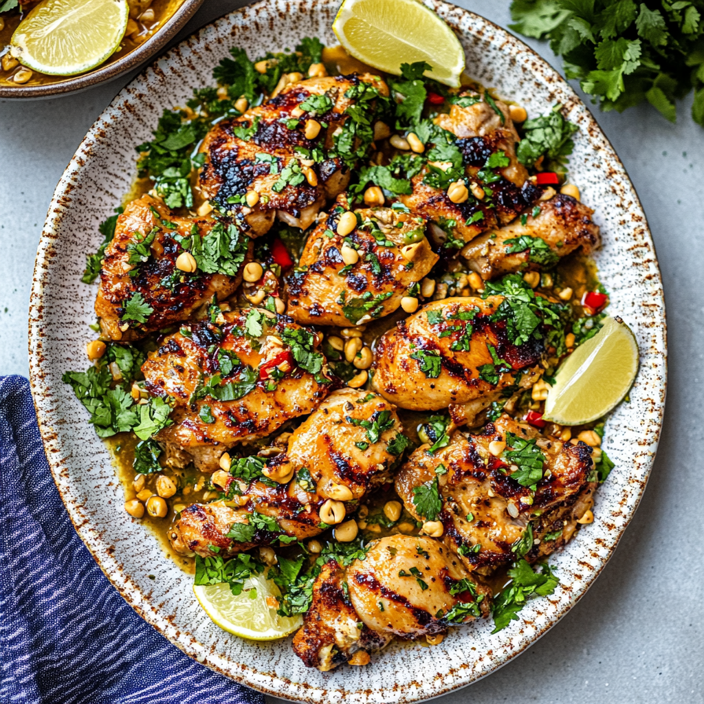 Recipe preparation for Curried Chicken Thighs
