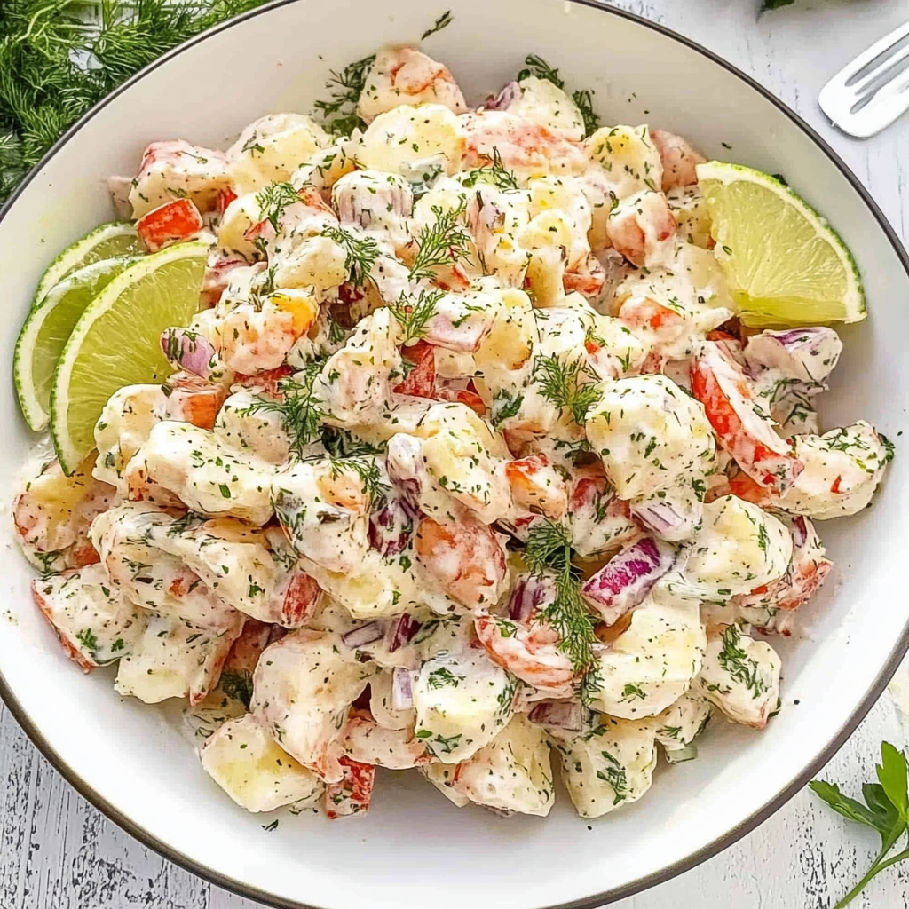 Recipe preparation for Seafood Salad