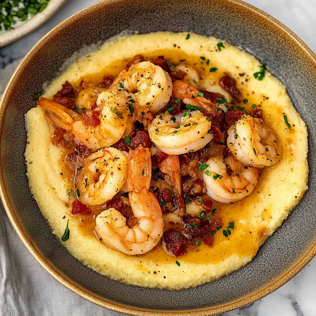 Recipe preparation for Shrimp and Grits