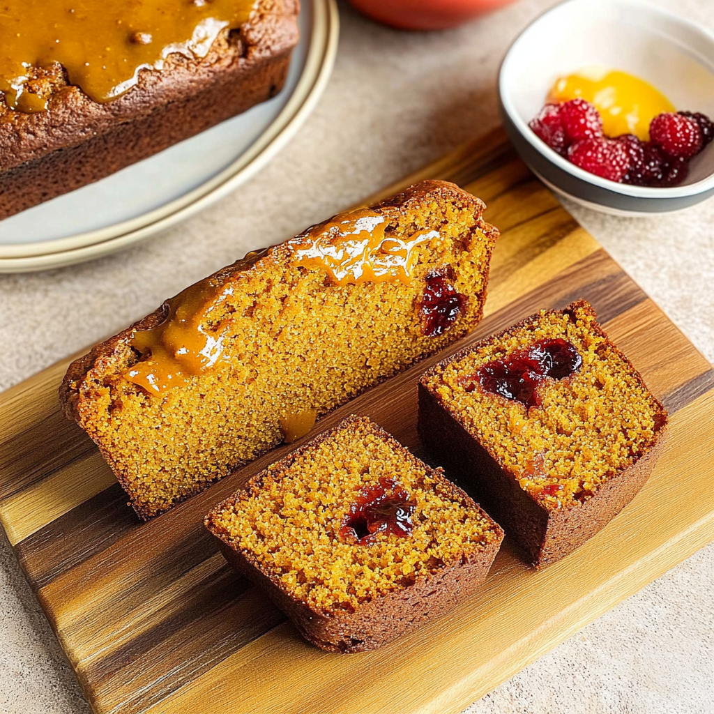 Recipe preparation for Cranberry Pumpkin Cornbread Loaf