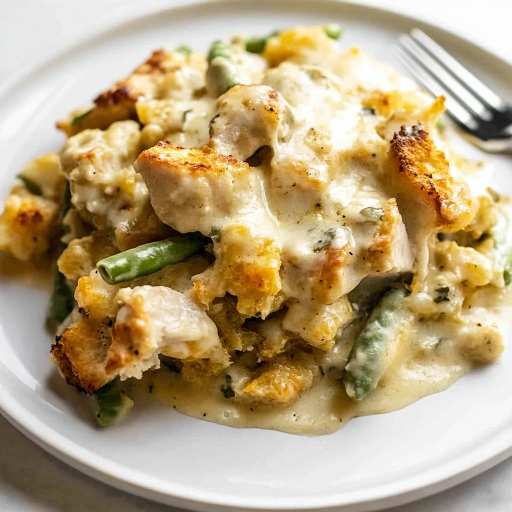 Recipe preparation for Chicken and Stuffing Casserole
