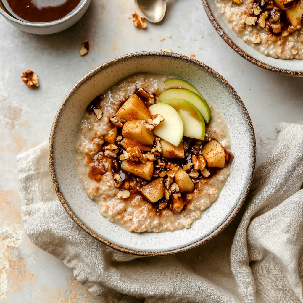 Recipe preparation for Apple Cinnamon Overnight Oats
