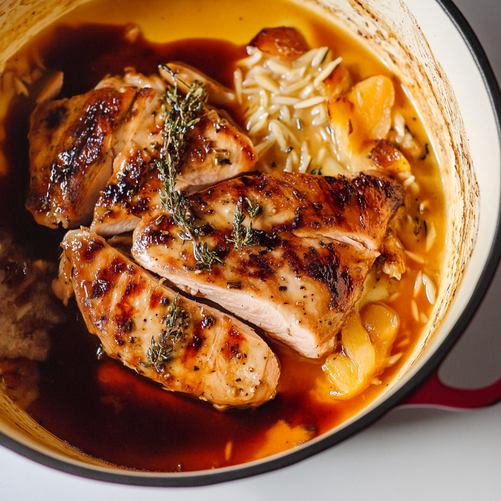 Recipe preparation for Orange Glazed Turkey Cutlets