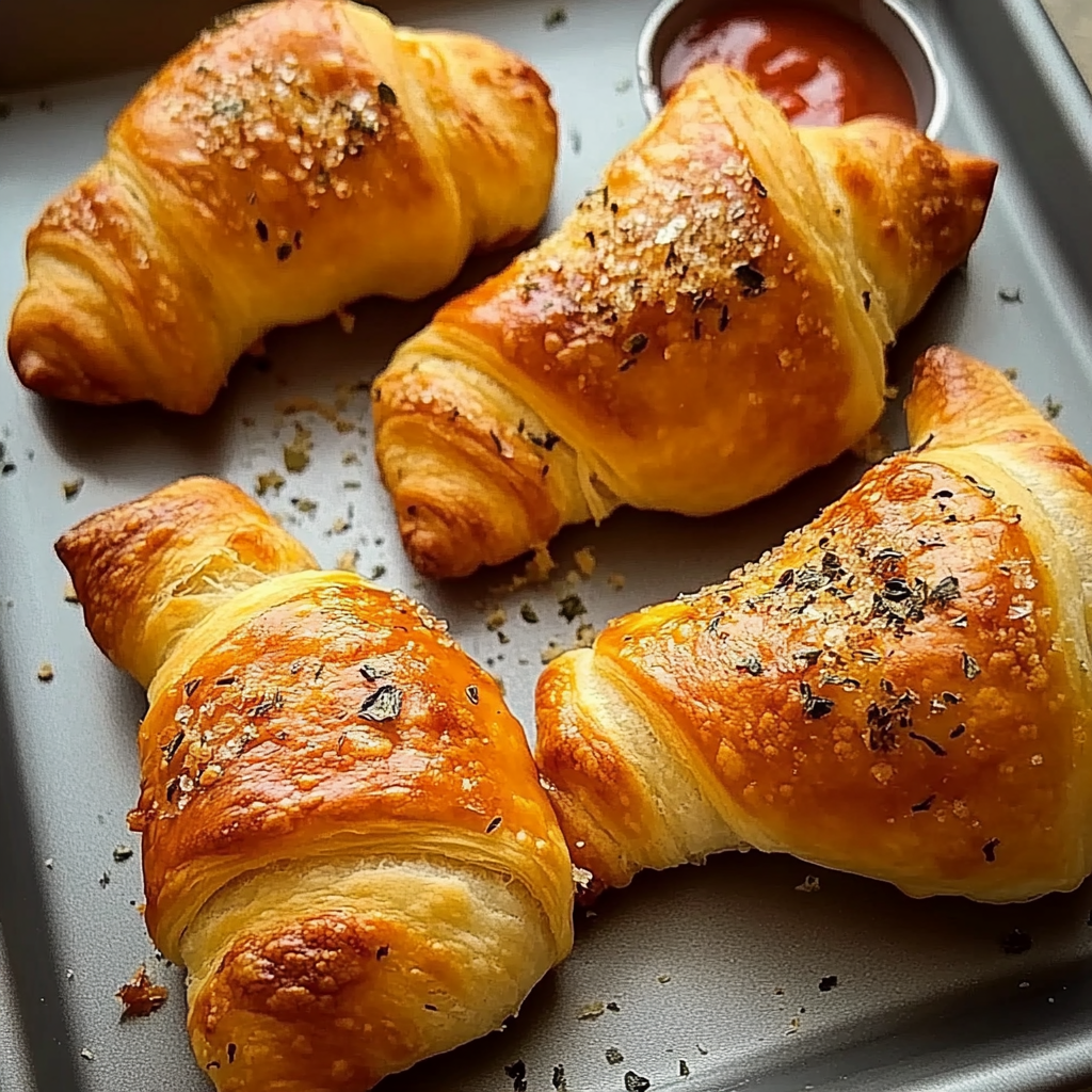 Recipe preparation for pizza rolls with crescent rolls