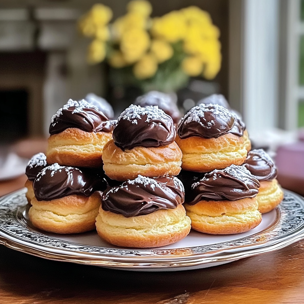 Recipe preparation for Profiteroles