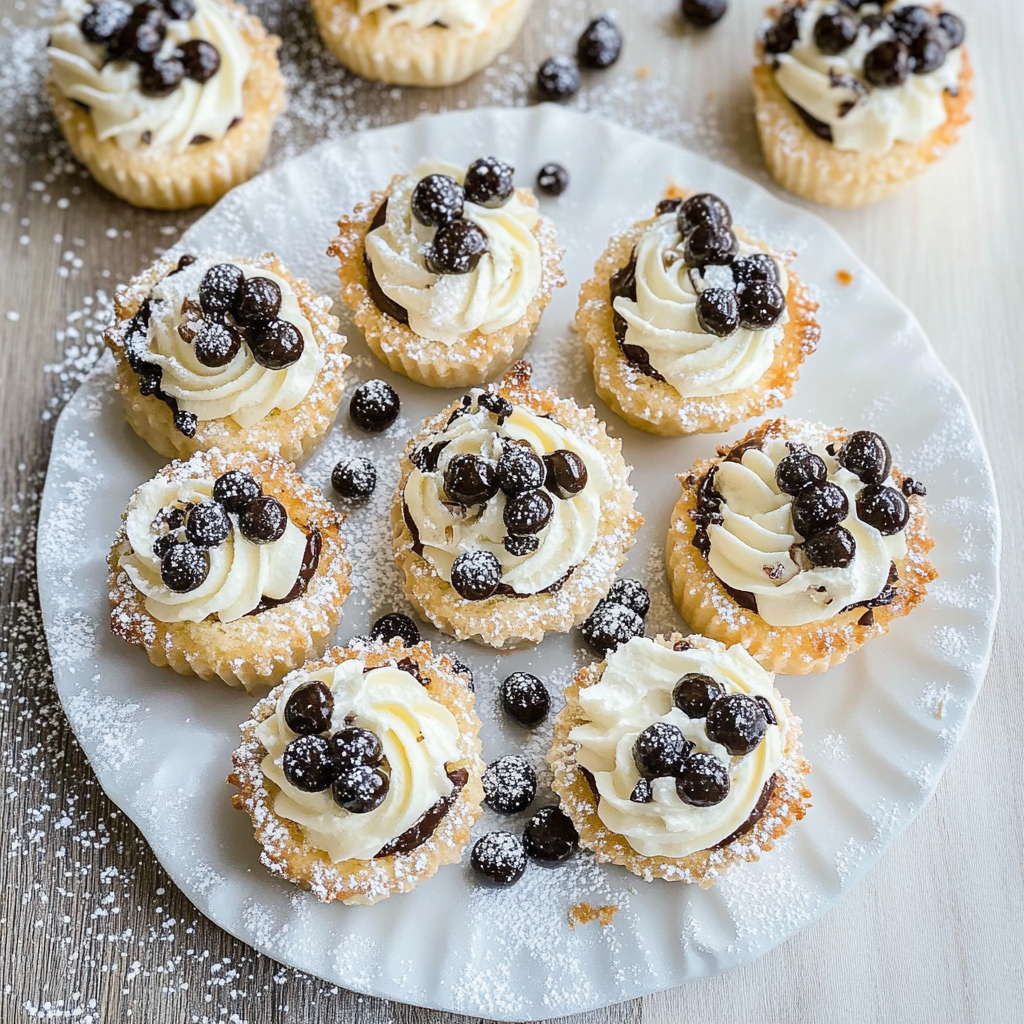 Recipe preparation for Mini Cannoli Bites