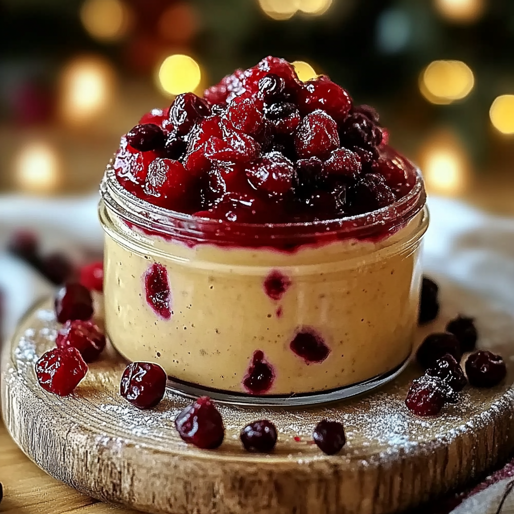 Recipe preparation for Christmas Cranberry Honey Butter