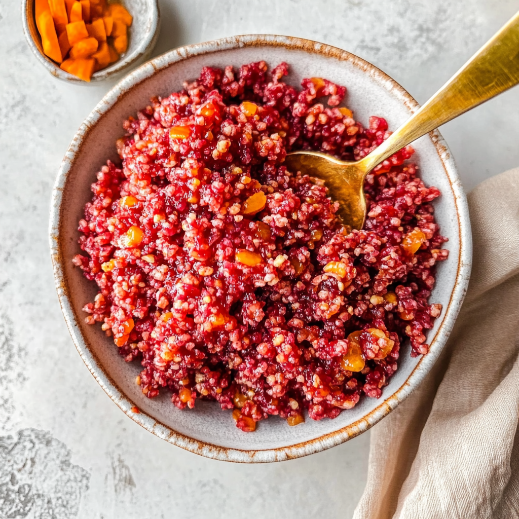 Recipe preparation for Cranberry-orange relish