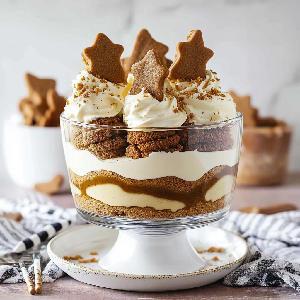 Recipe preparation for Mini Gingerbread Trifle Cups