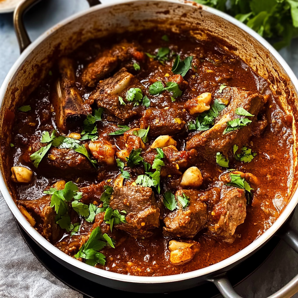 Recipe preparation for Middle Eastern spiced lamb tagine