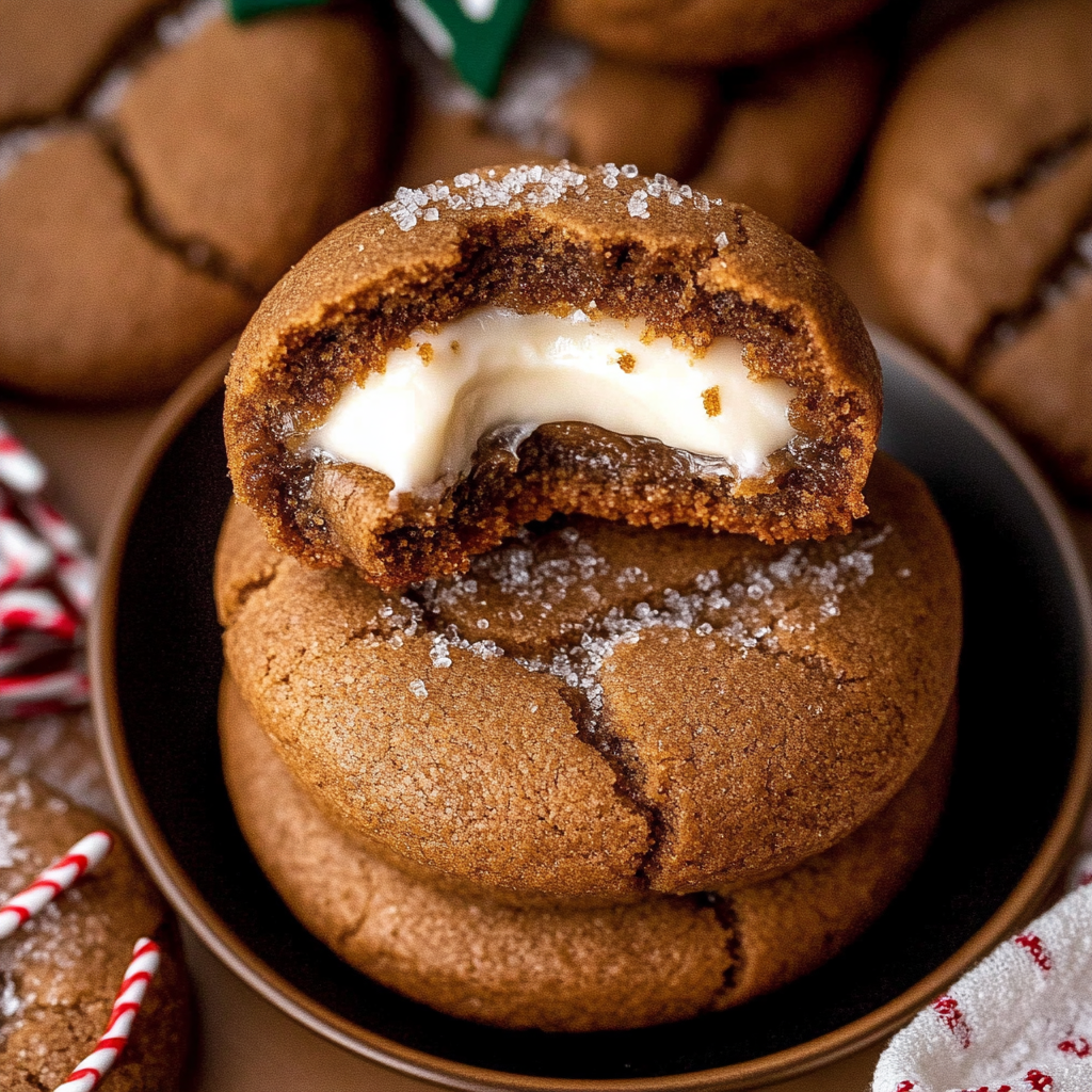 Recipe preparation for Gingerbread Cheesecake Cookies