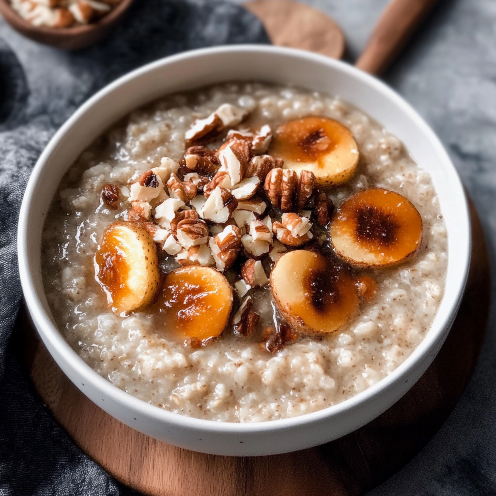 Recipe preparation for Instant Pot Bone Broth Oatmeal