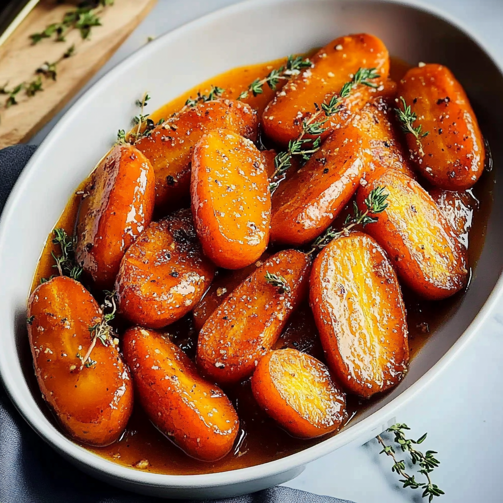 Recipe preparation for Sweet Buttery Glazed Carrots