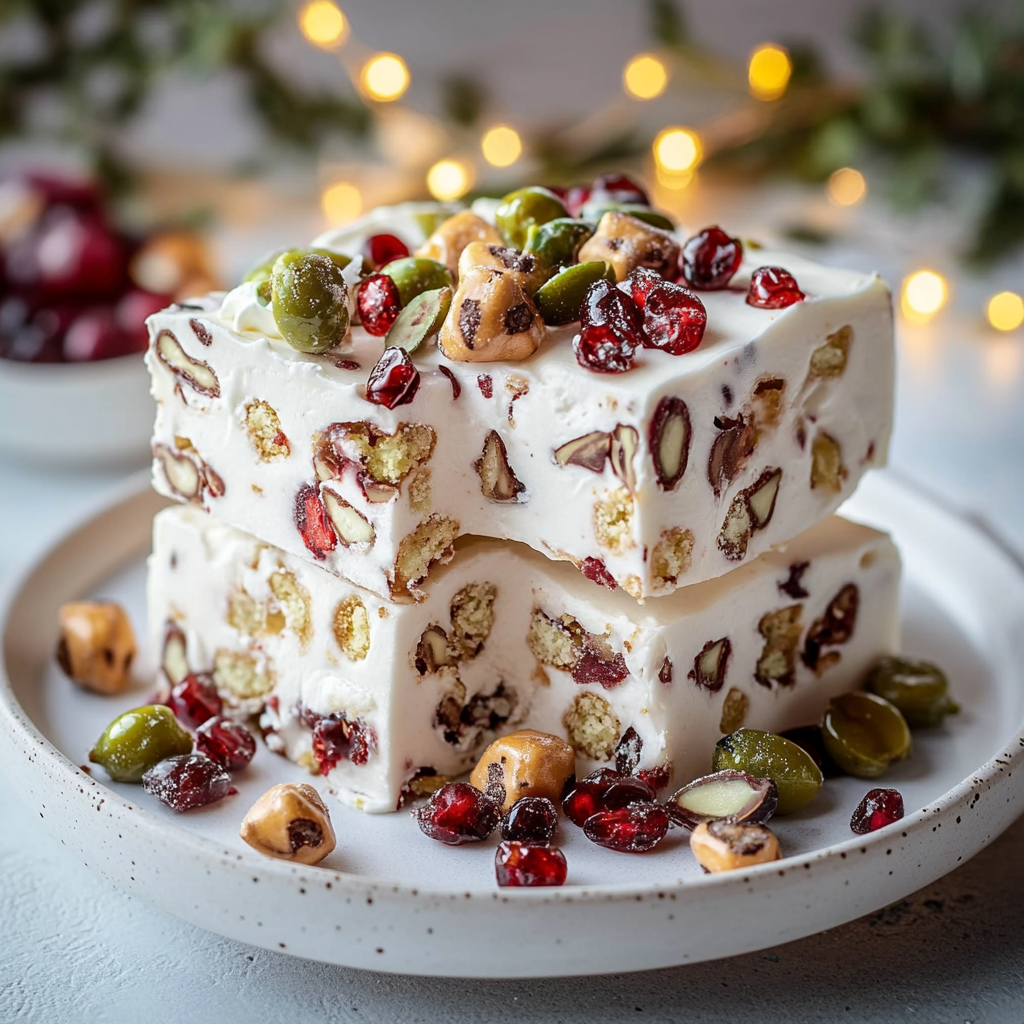 Recipe preparation for White Christmas Rocky Road