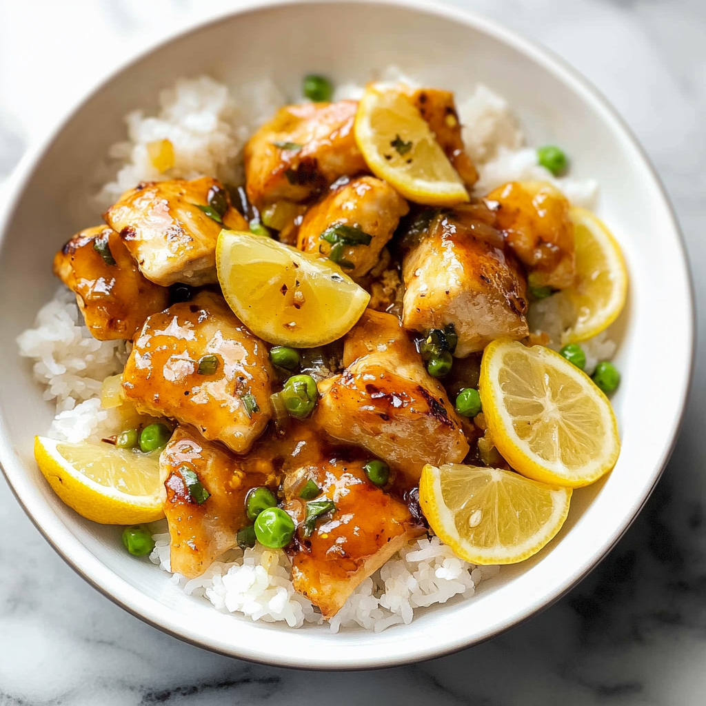 Recipe preparation for Lemon Chicken