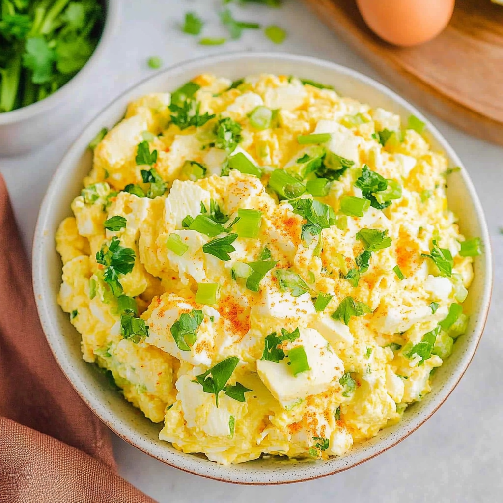 Recipe preparation for cottage cheese egg salad