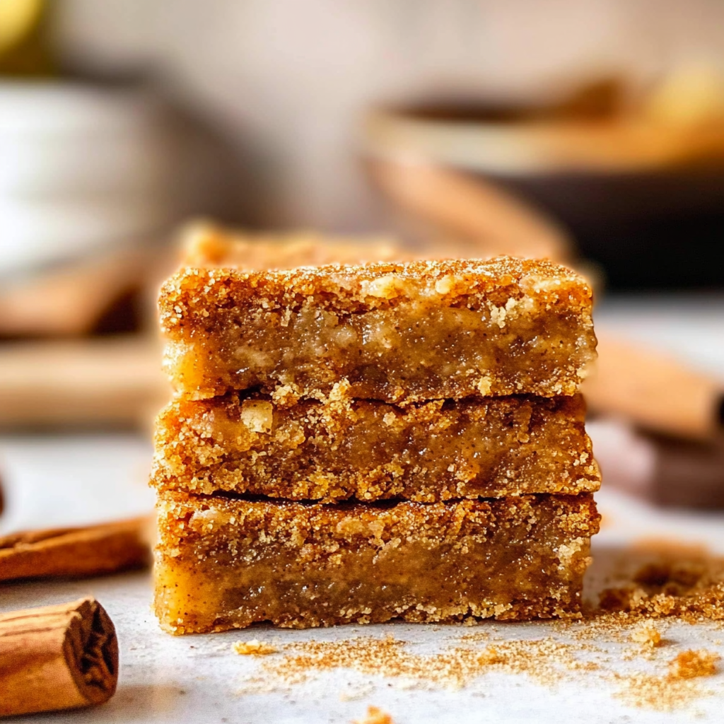 Recipe preparation for snickerdoodle bars