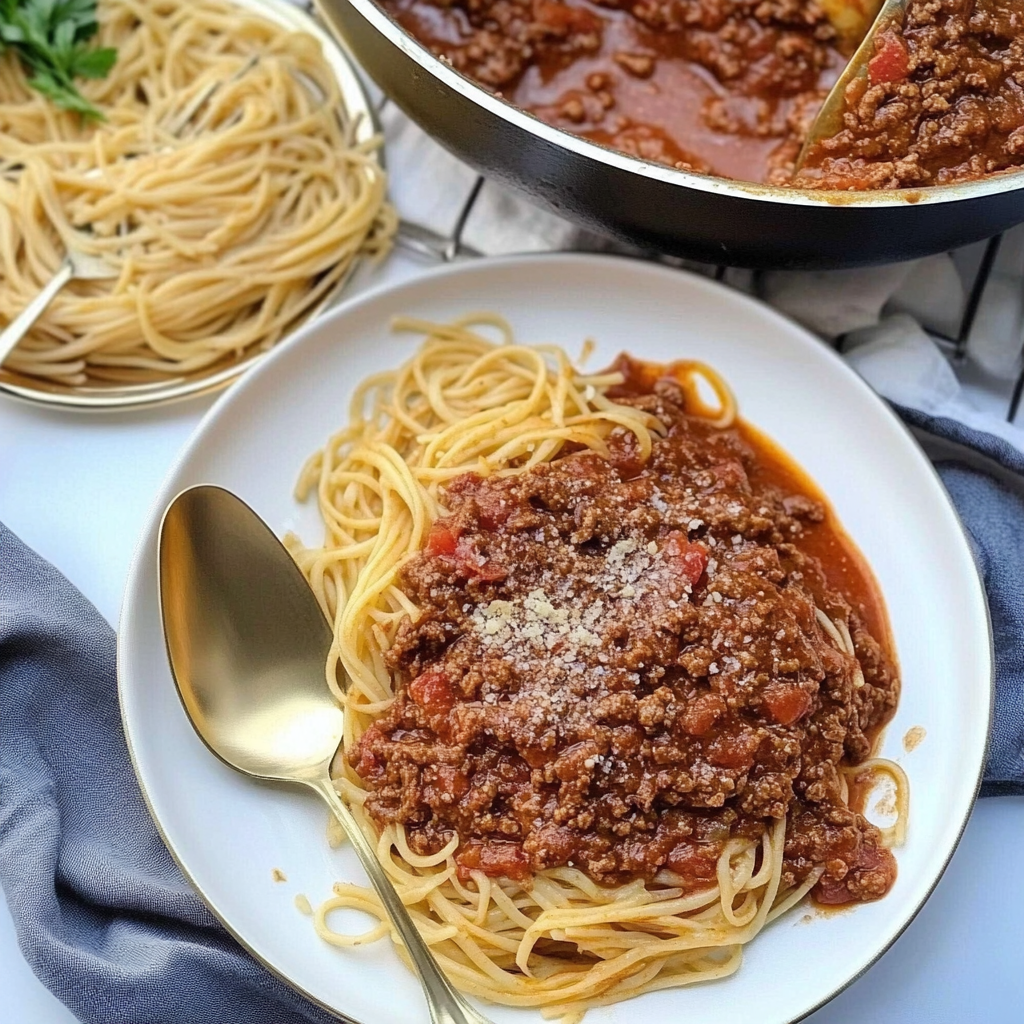 Recipe preparation for Easy Bolognese Recipe