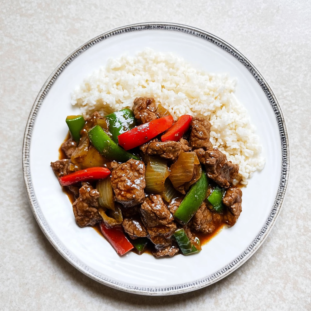 Recipe preparation for Sweet Garlic Chili Stir-Fried Beef
