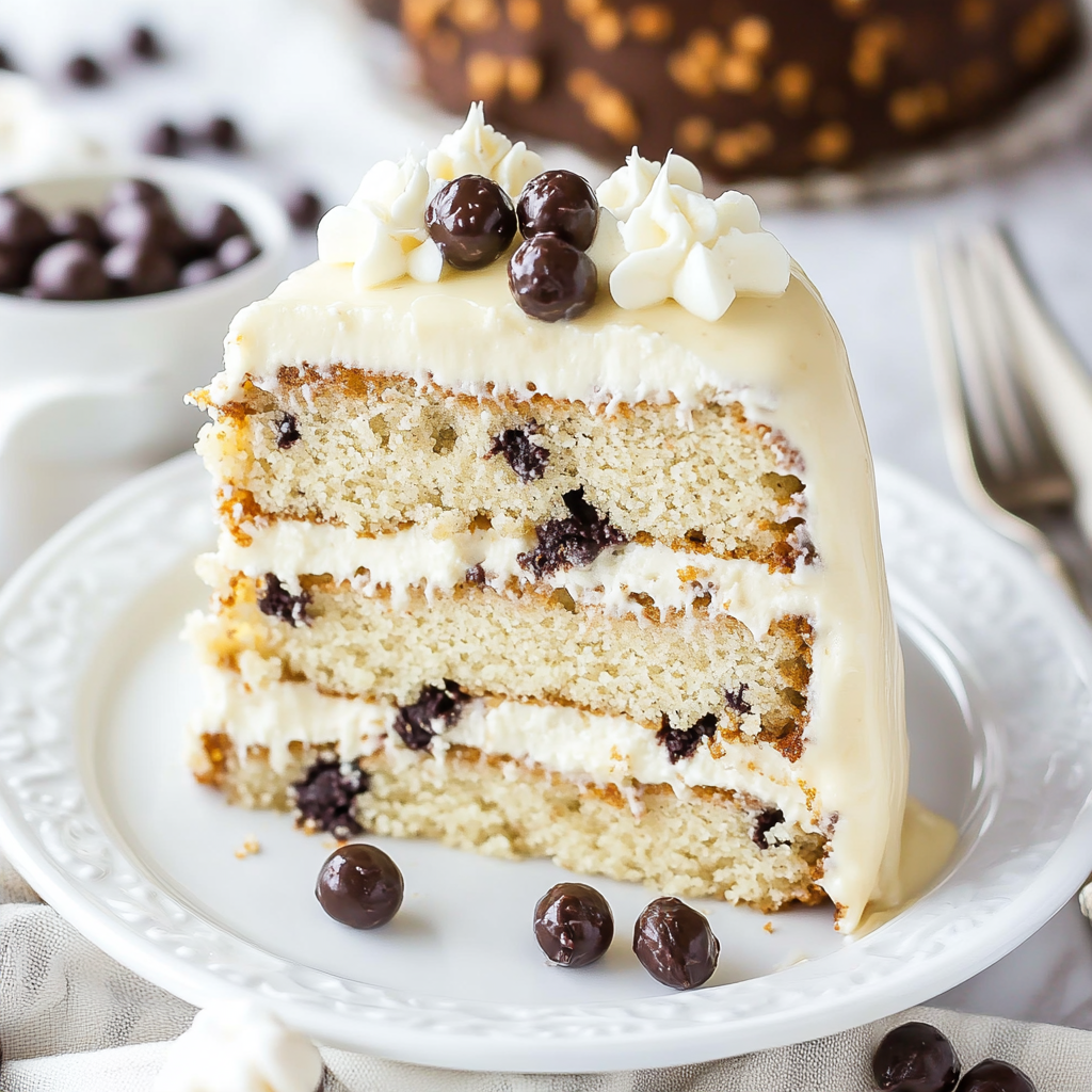 Recipe preparation for cannoli layer cake
